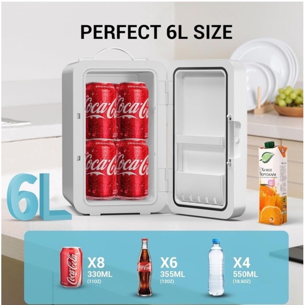 Suavo 6L Mini Fridge white
